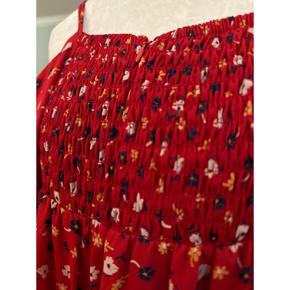 Madewell Ruched Wide Leg Jumpsuit in Prairie Posies, Size 6 - Picture 9 of 9